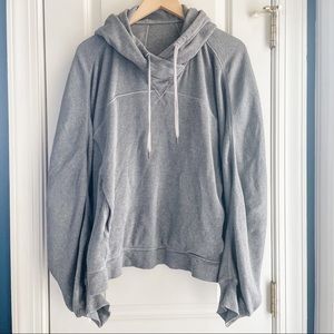 Lululemon Mellow In Waffle Knit Hoodie Size M / L Heathered Core Medium Grey